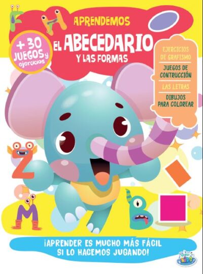 LIBRO BRAINY KIDS APRENDEMOS LAS FORMAS Y LAS LETRAS