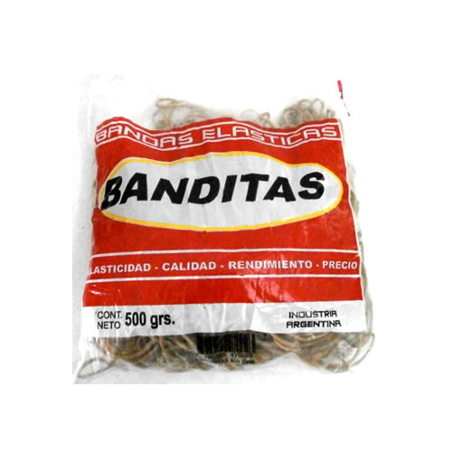 BANDAS ELASTICAS BANDITAS BOLSA X500 GRUESA