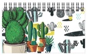 AGENDA NIVEL 10 POWER LINEA CACTUS C/ELASTICO