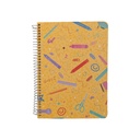 CUADERNO RY 1085 15X21 ANILLADO SEMI FLEX ESCOLAR 80H