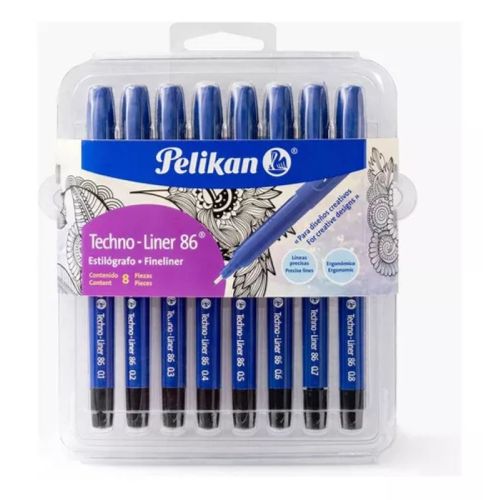 PUNTAS PELIKAN SET X8 SURTIDAS