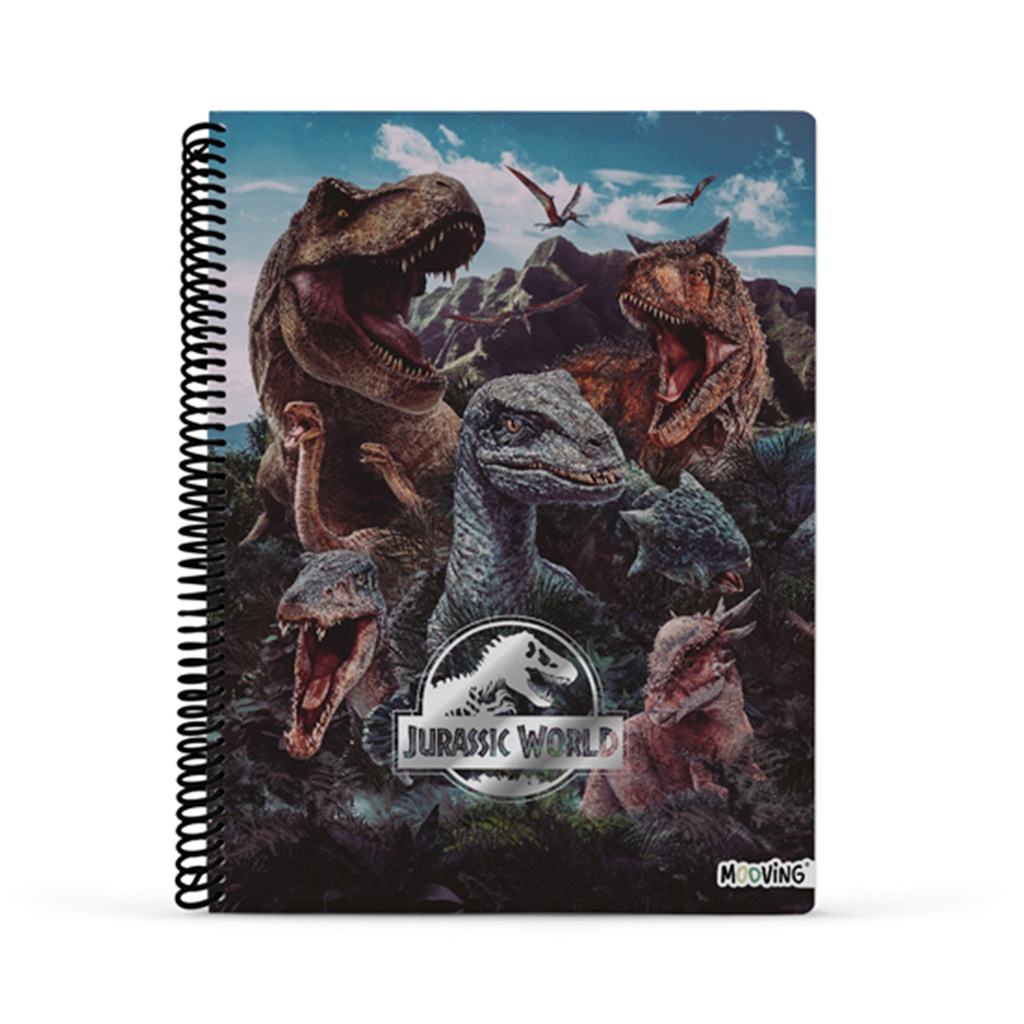 CUADERNO MOOVING A4 UNIVERSITARIO 80H JURASSIC WORLD