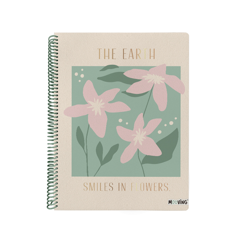 CUADERNO MOOVING A4 UNIVERSITARIO 80H GARDEN RAYADO