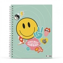 CUADERNO MOOVING A4 T/D 96H SMILE FEVER