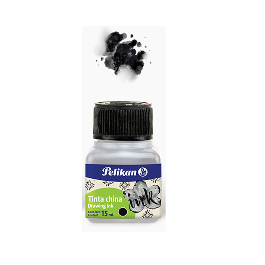 TINTA CHINA PELIKAN 15CC NEGRO