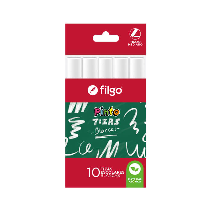 TIZA FILGO BLANCA X10