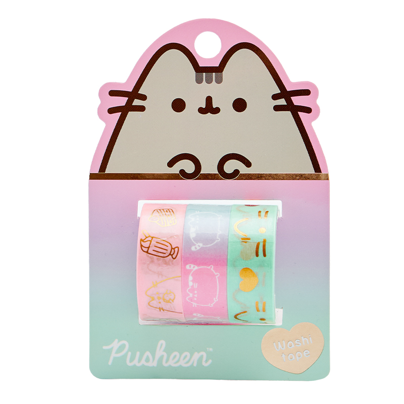 CINTA MOOVING WASHI TAPE PUSHEEN 1.5X3M 3U