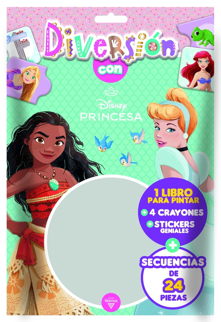 SET VERTICE FLOW PACK DIVERSION DISNEY PRINCESAS