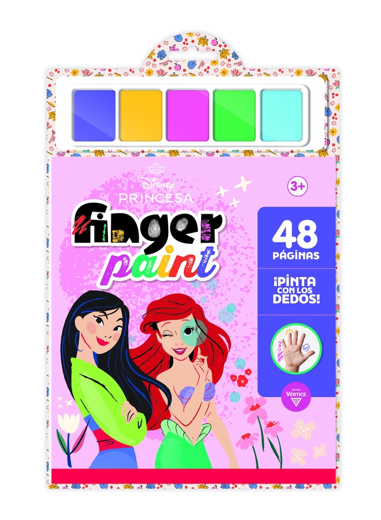 SET VERTICE FINGER PAINT DISNEY PRINCESAS