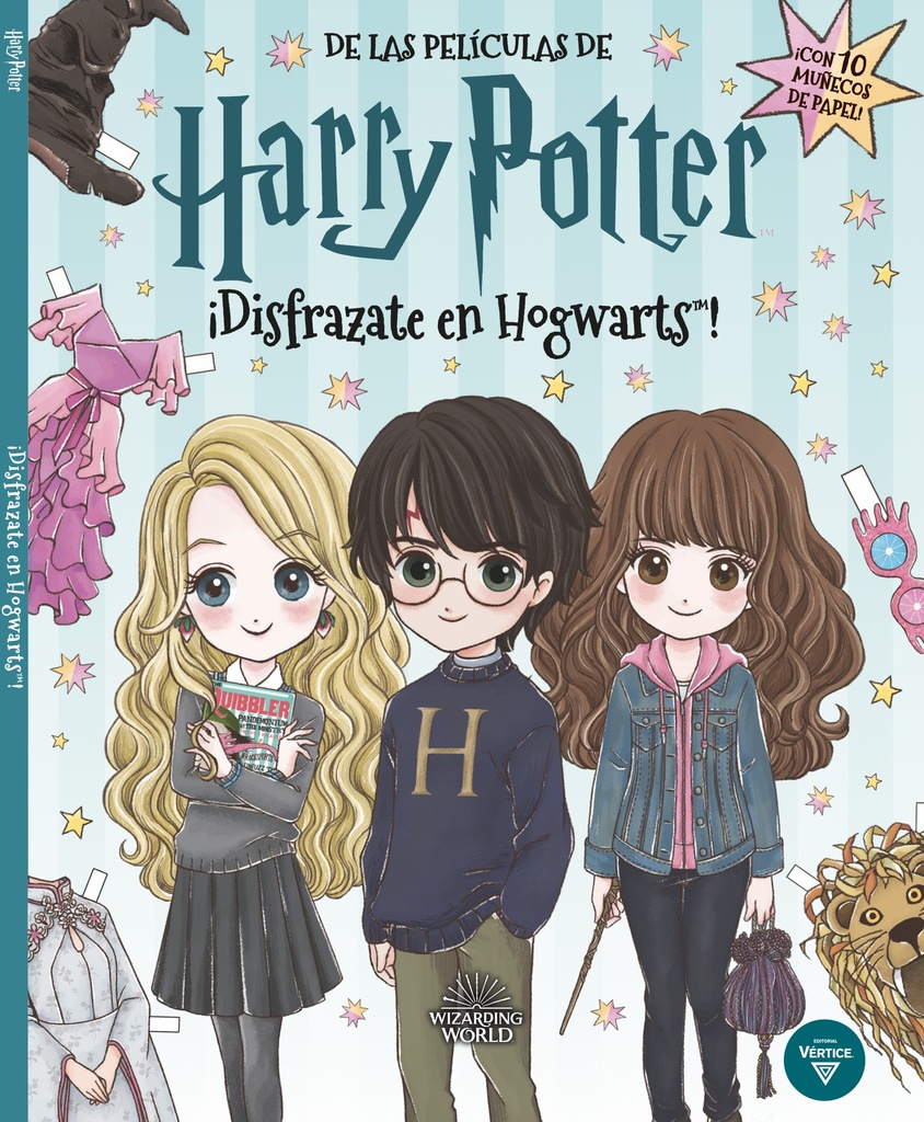 LIBRO VERTICE HARRY POTTER DISFRAZATE EN HOGWARTS