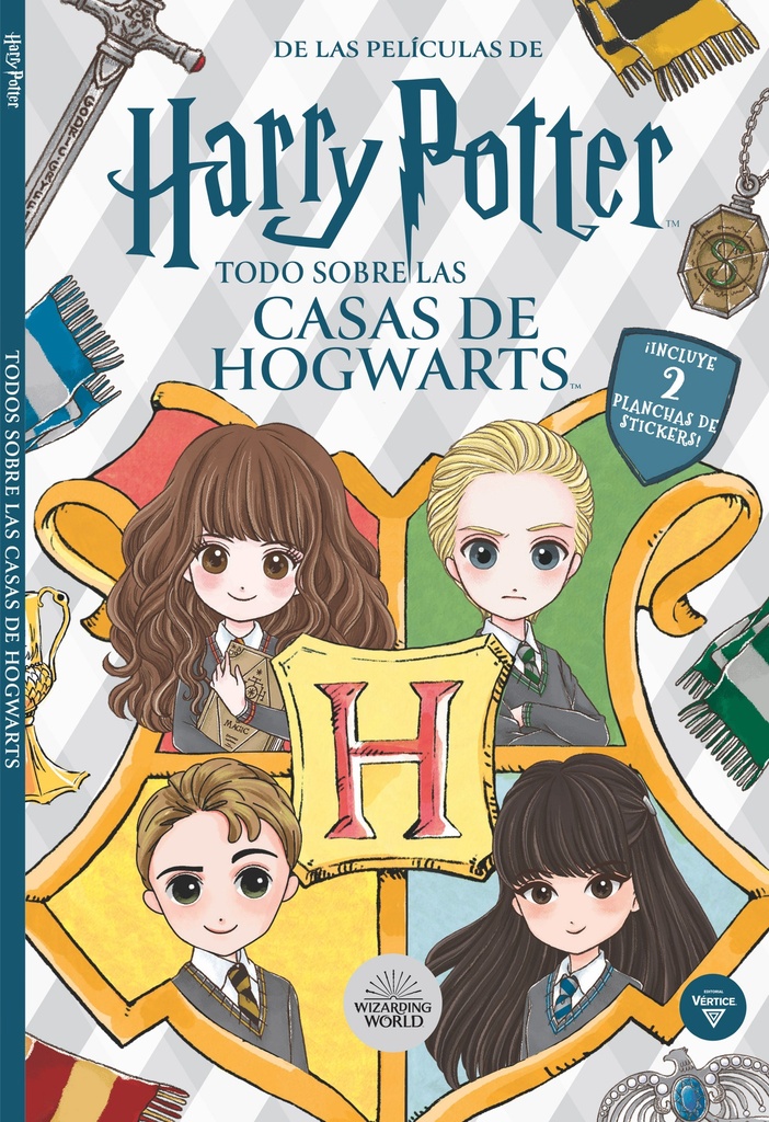 LIBRO VERTICE HARRY POTTER TODO SOBRE LAS CASAS DE HOGWARTS