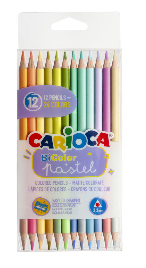 PINTURITAS CARIOCA PASTEL X12 BIFAZ