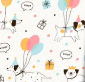 PAPEL MAG P/REGALO 70X100 X10 5115  PERRITOS