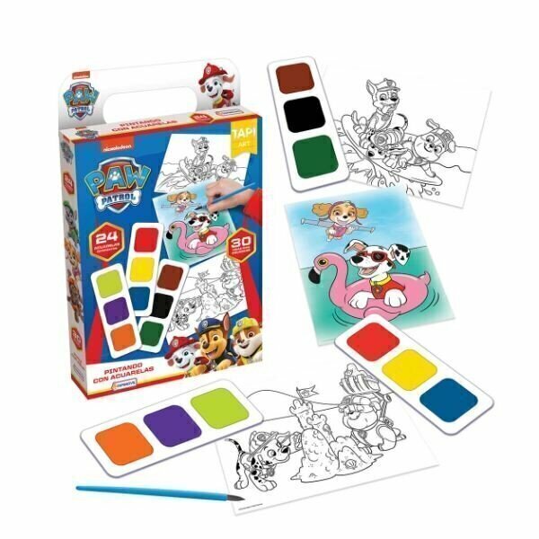 SET PINTANDO CON ACUARELAS TAPIMOVIL PAW PATROL