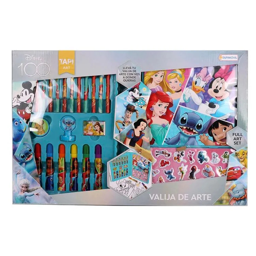 SET VALIJA DE ARTE TAPIMOVIL DISNEY 100