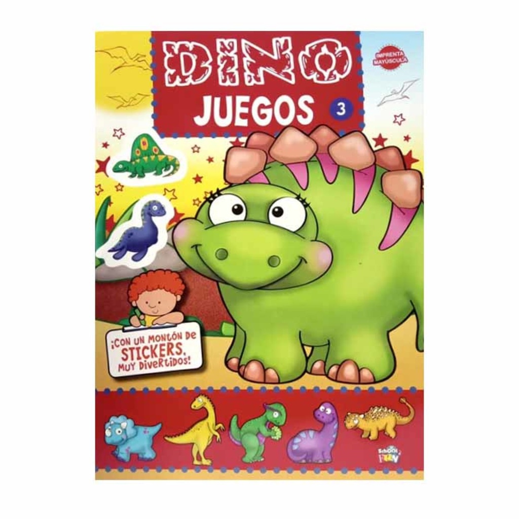 LIBRO SCHOOL FUN DINO JUEGOS 3