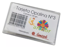 TARJETA OPALINA N3 X100 120G C/CAJA ACRILICA