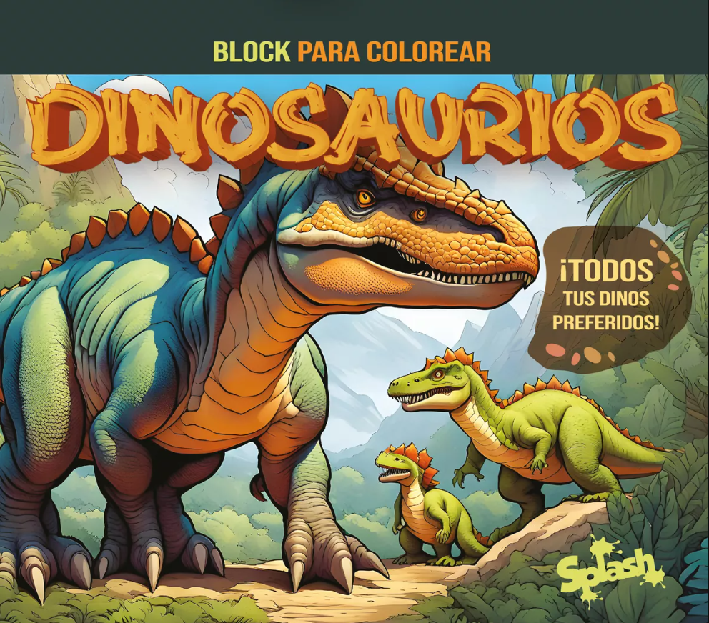 LIBRO SPLASH BLOCK DINOSAURIOS