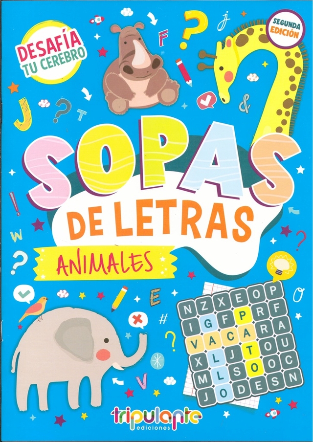 LIBRO SOPA DE LETRAS ANIMALES