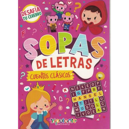 LIBRO SOPA DE LETRAS CUENTOS CLASICOS