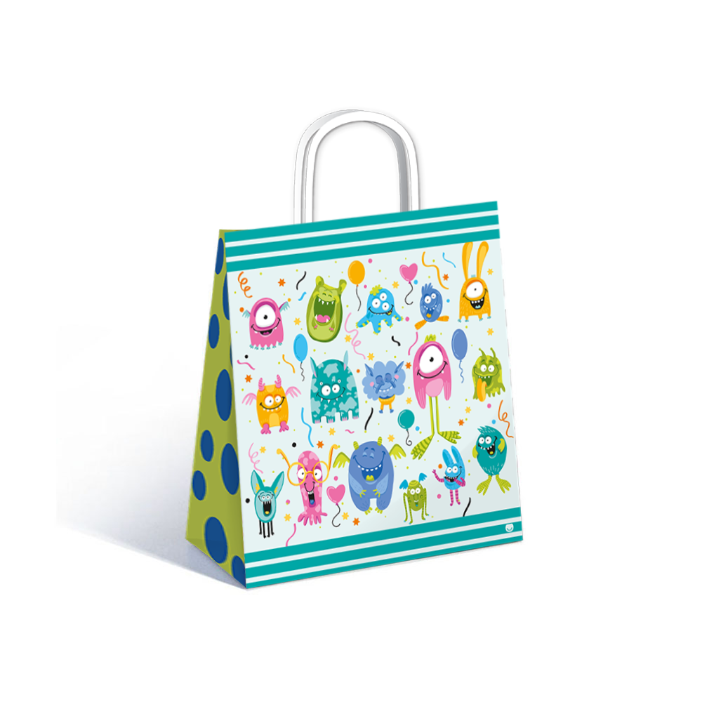 BOLSA RP LITTLE MONSTERS 22X10X24