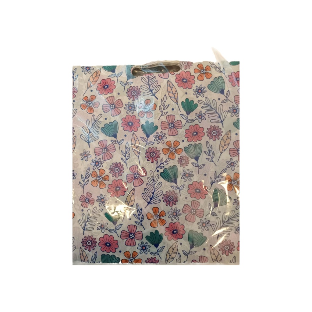 BOLSA RIÑON 25X35 FLORES BYN X50