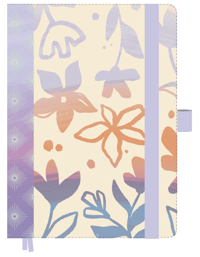 CUADERNO HAPPY A5 JOUNAR JARDIN BOHO 80H PUNTEADO RAYADO