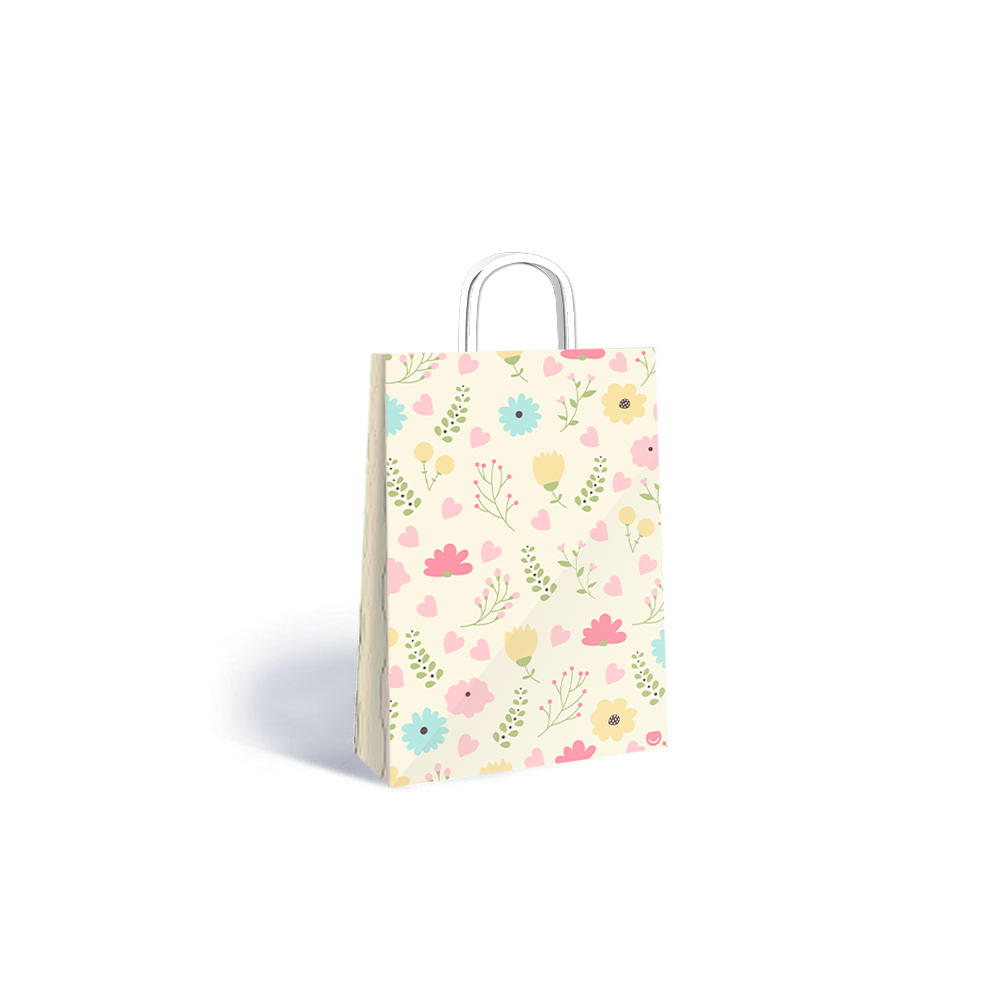 BOLSA RP LIGHT FLOWERS  14X08X20