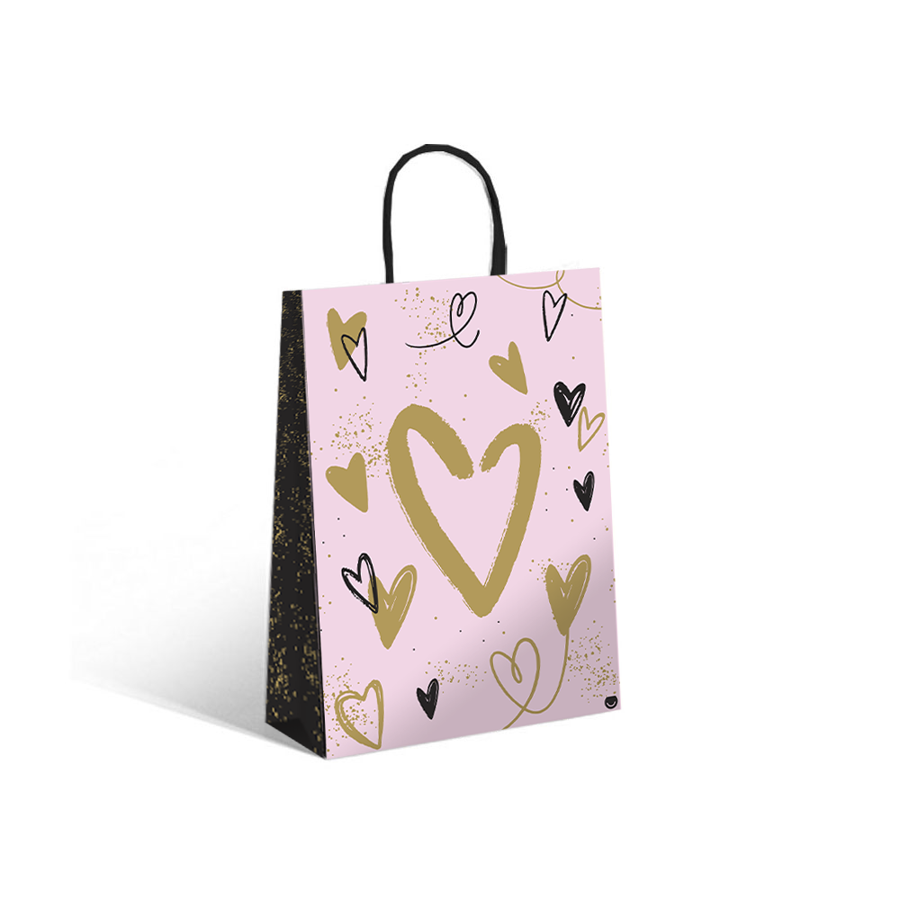 BOLSA RP GOLD HEART 22X10X30