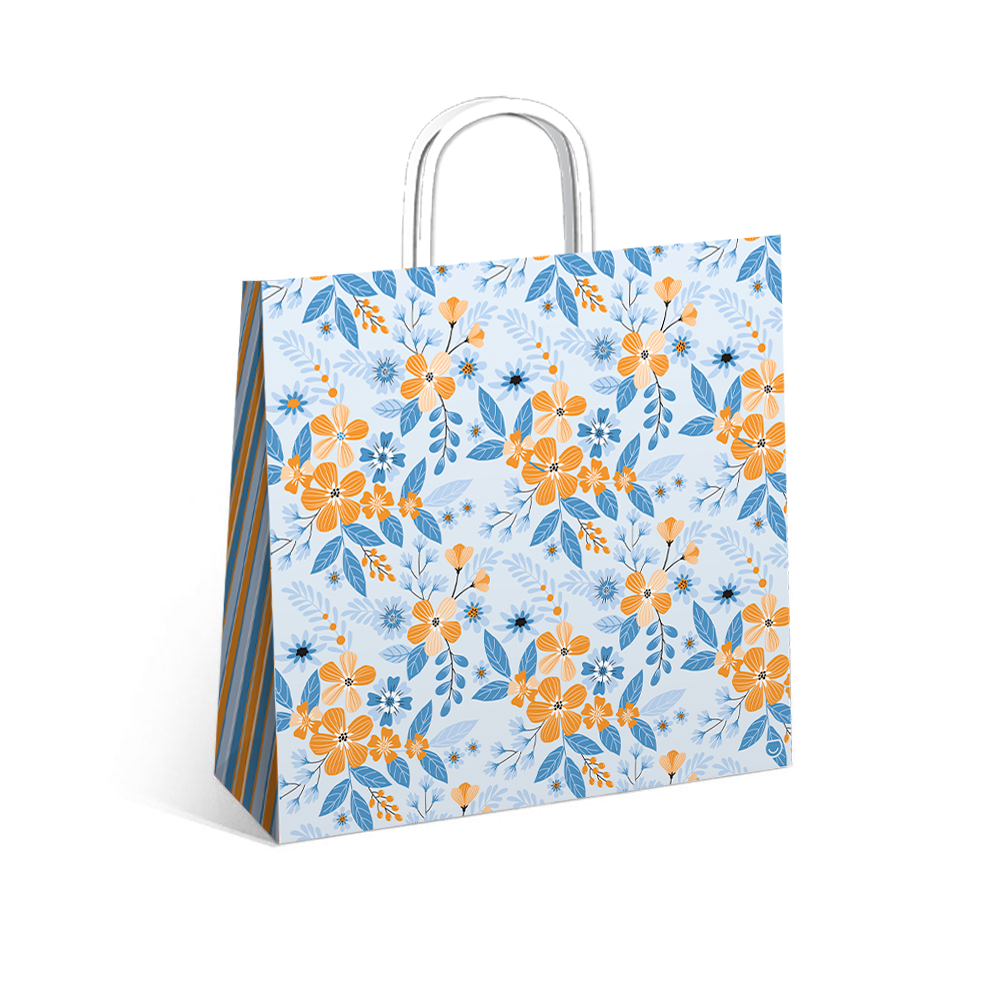 BOLSA RP LINES FLOWERS 32X10X30