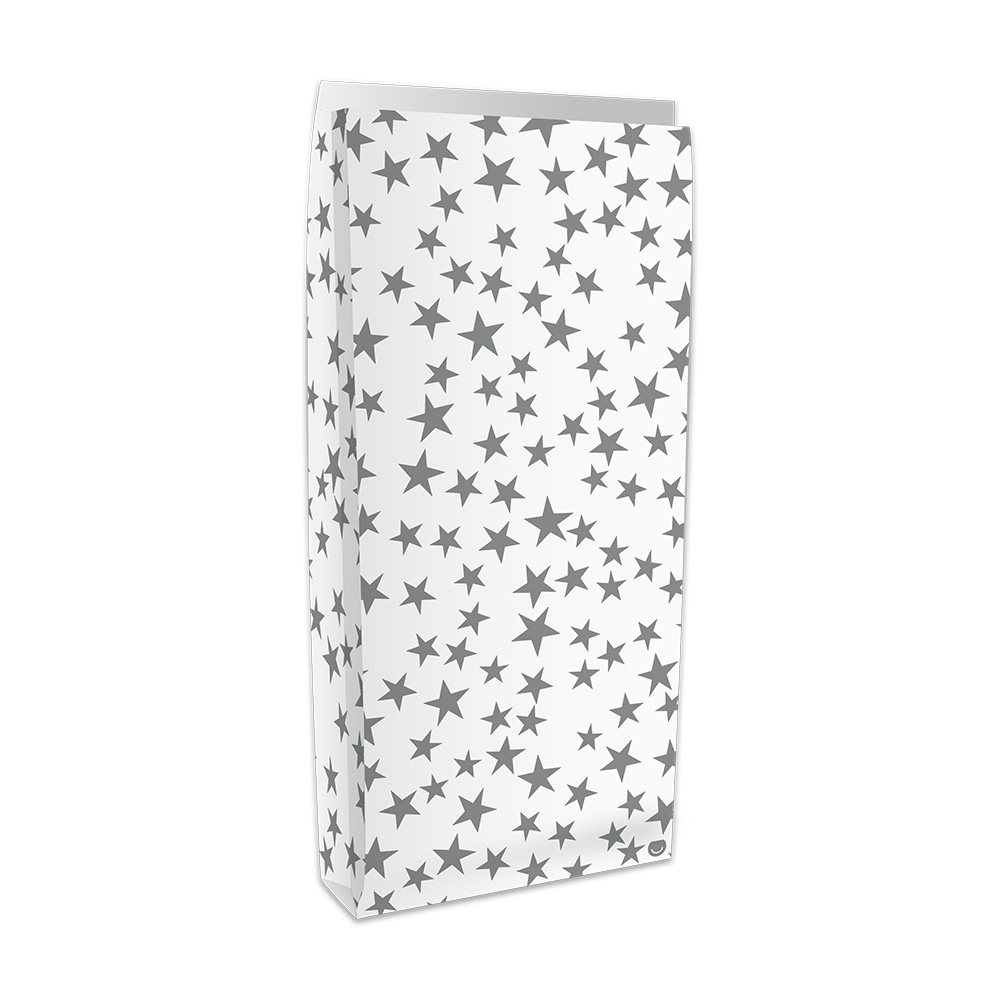 SOBRES BOLSA RP SILVER STARS X10 16X6X36CM