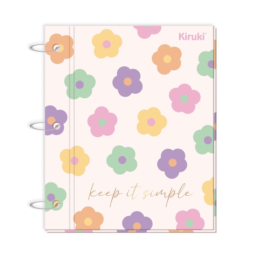 CARPETA 2 TAPAS Nº3 KIRUKI FLOWERS