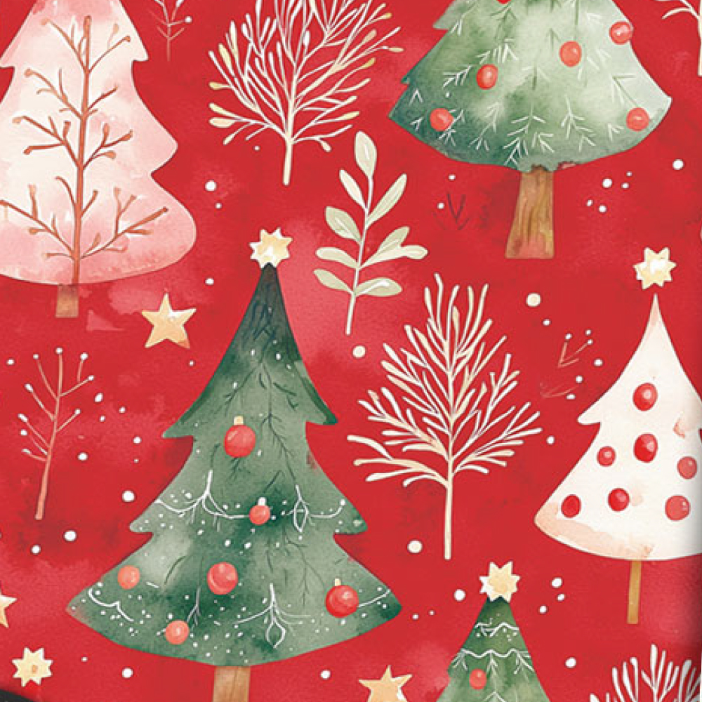 PAPEL MAG P/REGALO 70X100 X10 ARBOL NAVIDAD