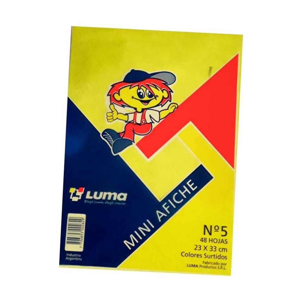 AFICHE MINI LUMA N°5 X48 HOJAS SURTIDO