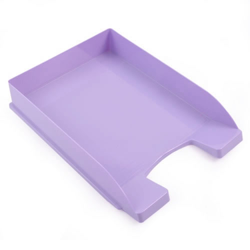 [200-7095] BANDEJA PAPELERA LIGGO A4 VIOLETA PASTEL