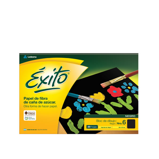 [102591] BLOCK EXITO Nº6 NEGRO X20H