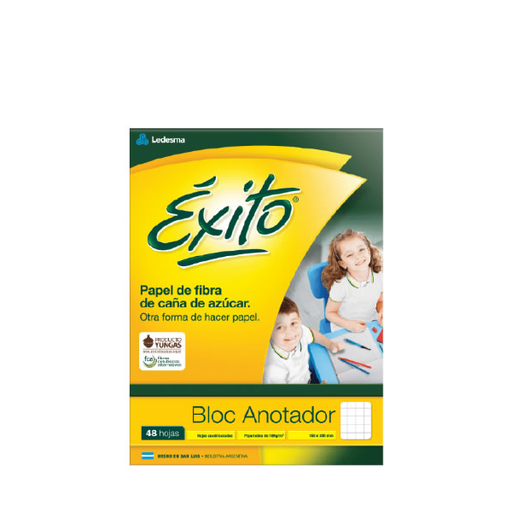 [102595] BLOCK EXITO 155X205 ANOTADOR X48H CUADRICULADO