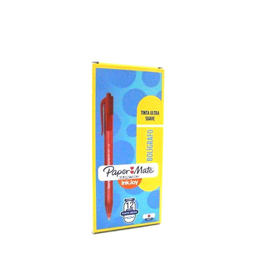 [LA3569] BOLIGRAFO PAPERMATE KM INKJOY 100RT X12 ROJO