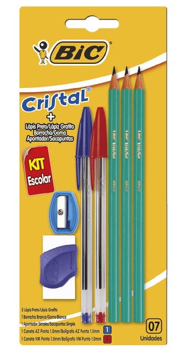 [9040691] KIT ESCOLAR BOLIGRAFO X2 + LAPIZ GRAFITO X3