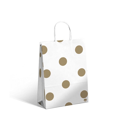 [44401494] BOLSA RP GOLDEN DOTS 22X10X30