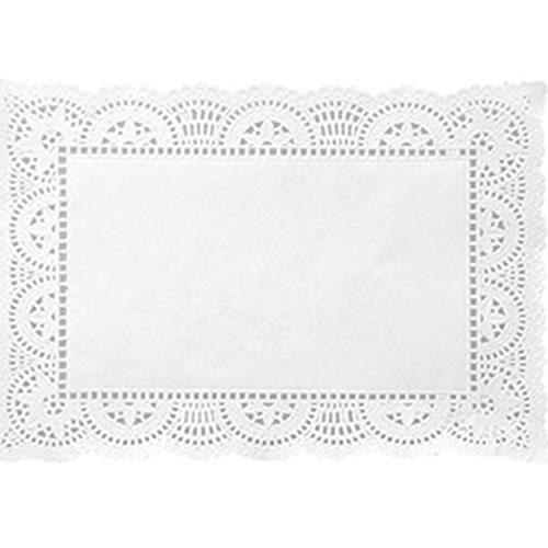 [BC3545] BLONDA DE PAPEL CALADA 35X45CM BLANCA X100