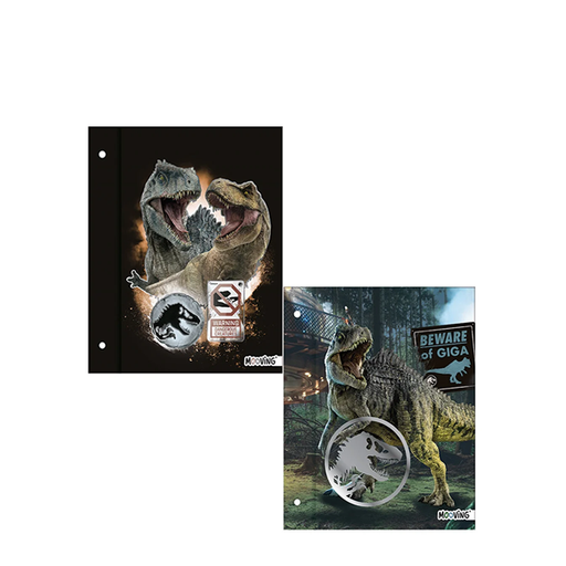 [1003232] CARPETA 2 TAPAS Nº3 MOOVING JURASSIC PARK