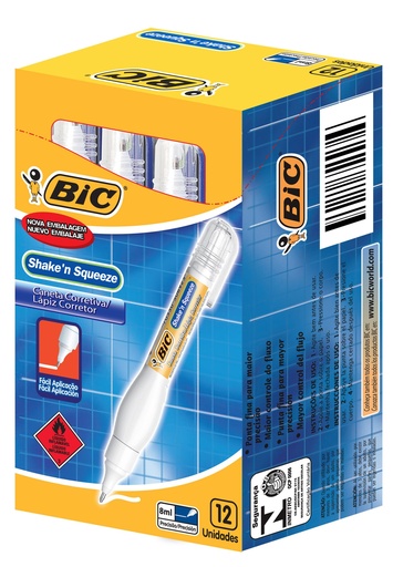 [920735] CORRECTOR BIC LAPIZ SHAKE X12