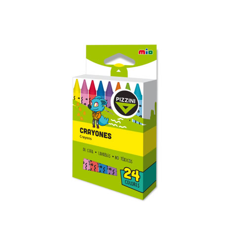 [9312] CRAYONES PIZZINI MIO LAVABLES X 12