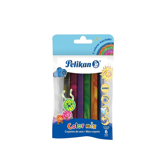 [56600623] CRAYONES PELIKAN TRIANGULAR X6 MIX