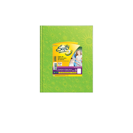 [100956] CUADERNO EXITO Nº3 FORRADO 48H VERDE MZN RAYADO