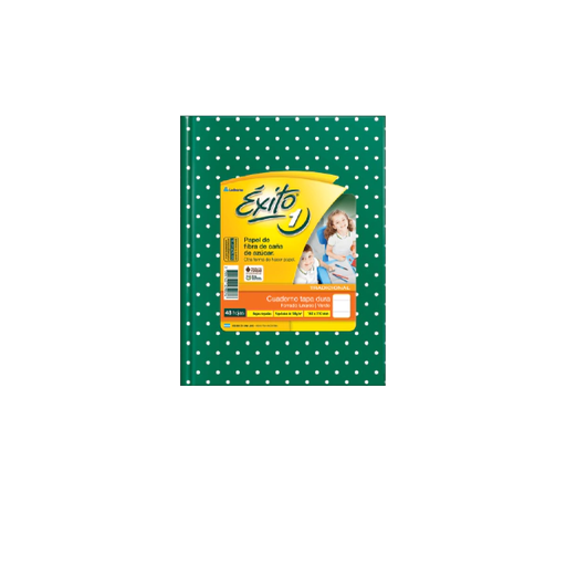 [101034] CUADERNO EXITO T/D LUNAR 48H VERDE RAYADO