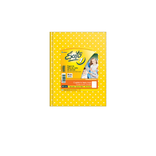 [101027] CUADERNO EXITO T/D LUNAR 48H AMARILLO RAYADO