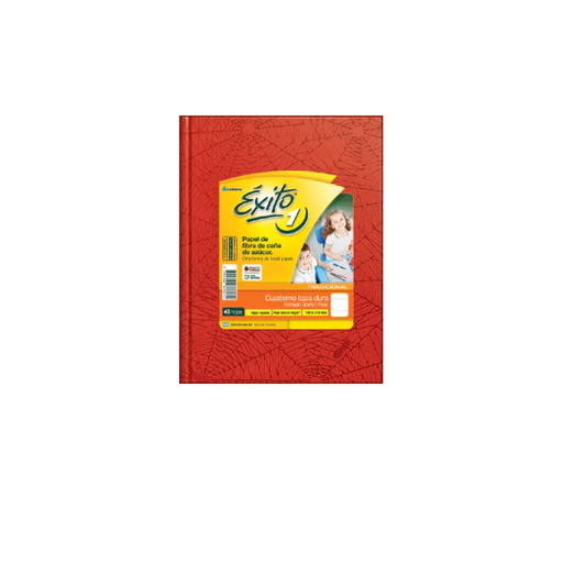 [100998] CUADERNO EXITO T/D ARAÑA 48H ROJO RAYADO