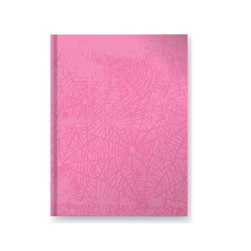 [613018] CUADERNO LAPRIDA T/D ARAÑA 50H ROSA RAYADO